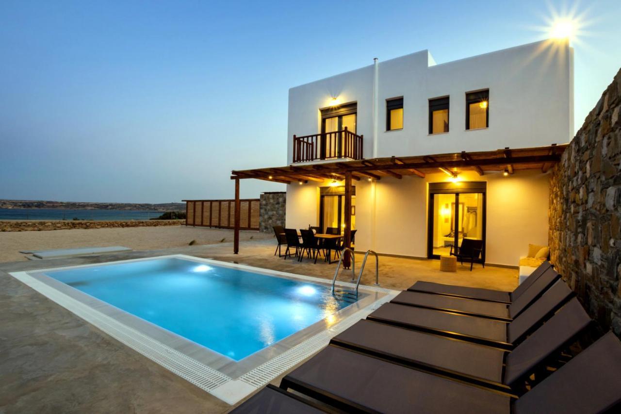 Cato Agro 5, Seafront Villa With Private Pool Afiártisz Kültér fotó
